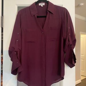 EUC burgundy portifino top